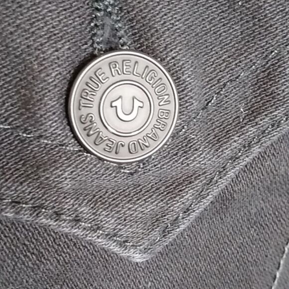 VTG, TRUE RELIGION BRAND JEANS MEN SHOES SIZE 36 100% COTTON - Picture 7 of 13